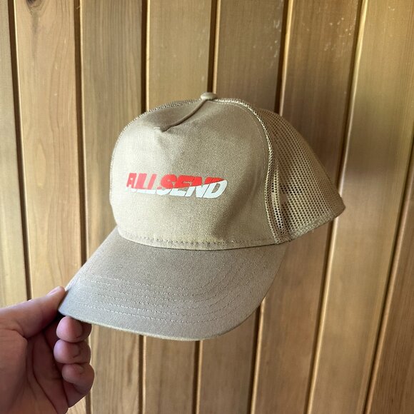 Nelk Full Send Trucker Hat – Tan - Picture 1 of 5